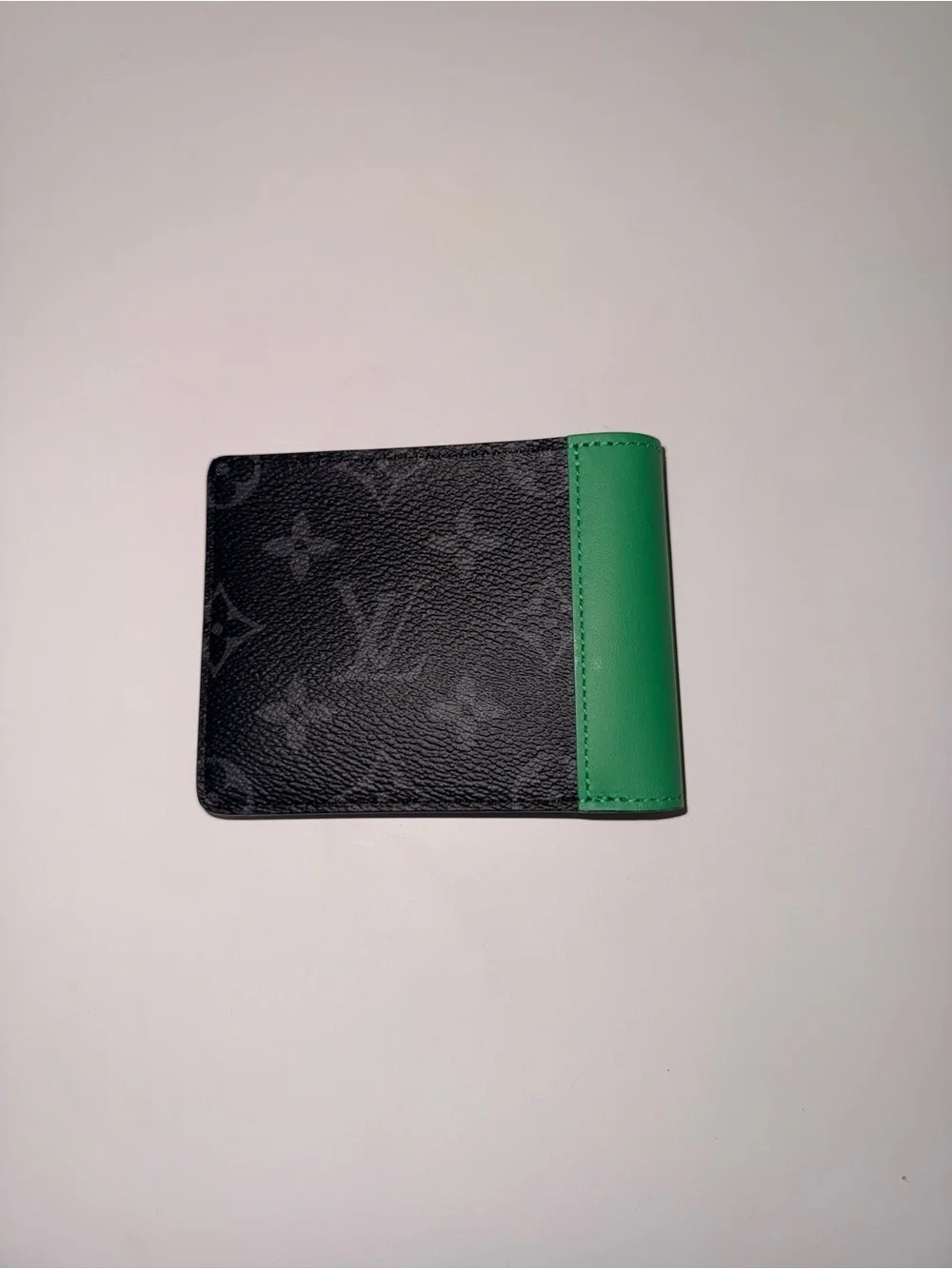 Louis Vuitton Slender Wallet with Green Accent